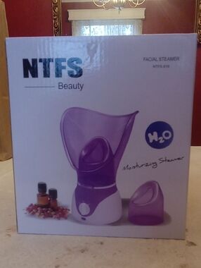 NTFS Beauty Moisturizing Facial Steamer, NTFS-618, Purple, NIB